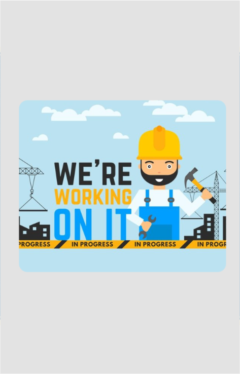 We are working on it Mouse pad