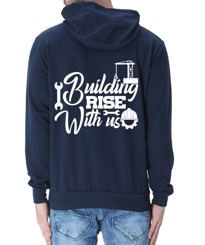 Building Rise with Us Hooded Sweatshirt