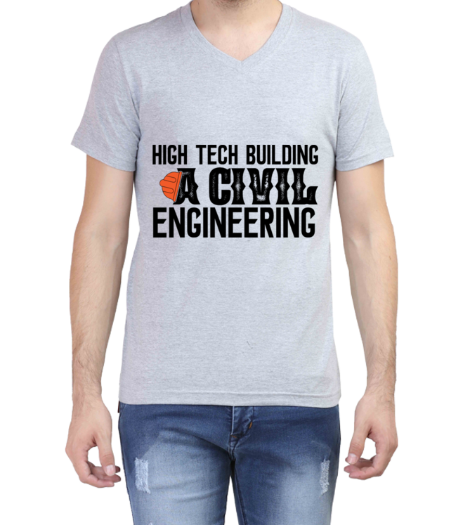 High tech building a civil engineer Tshirt