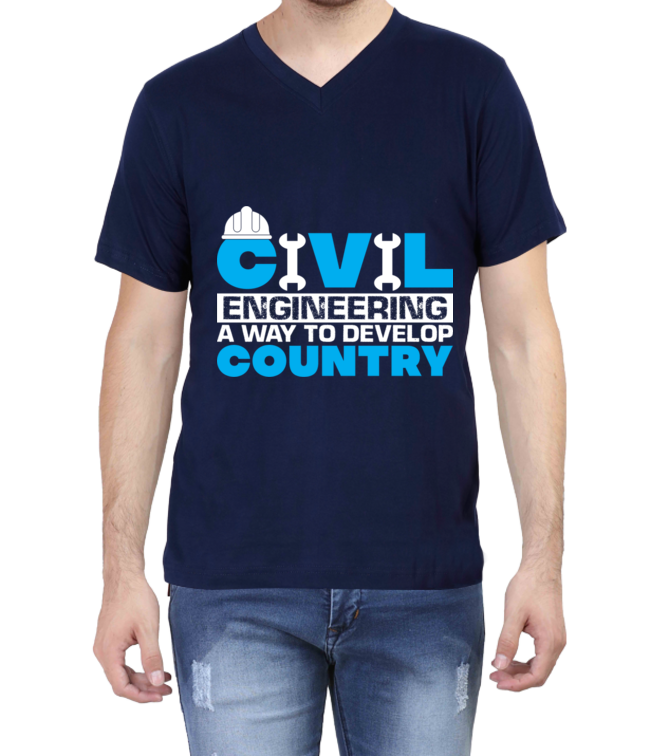 Civil engg. at way to develop country Tshirt